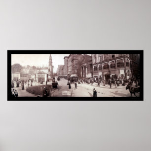 Boston MA Street Scene Foto 1903 Poster