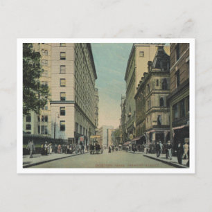 Boston MA, Tremont St View 1909 Postkarte