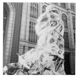 Boston, MA USA, Runner in Foil Boston Marathon Fliese