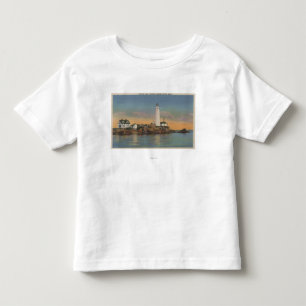Boston, MABoston Leuchtturm an Boston-Hafen 2 Kleinkind T-shirt