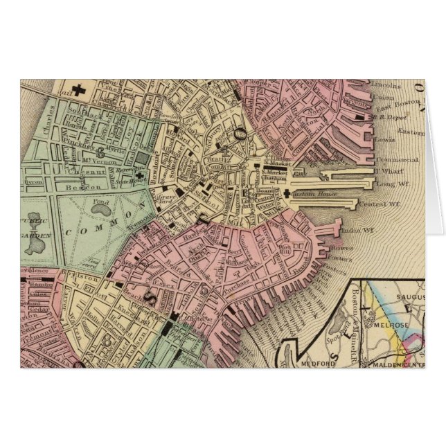 Boston Map by Mitchell (Vorderseite (Horizontal))