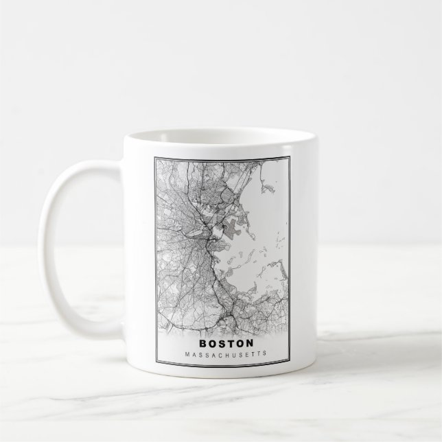 Boston Map Kaffeetasse (Links)
