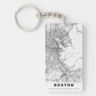 Boston Map Schlüsselanhänger