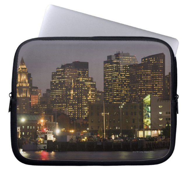 Boston, Masachusetts Skyline Laptopschutzhülle (Vorderseite)