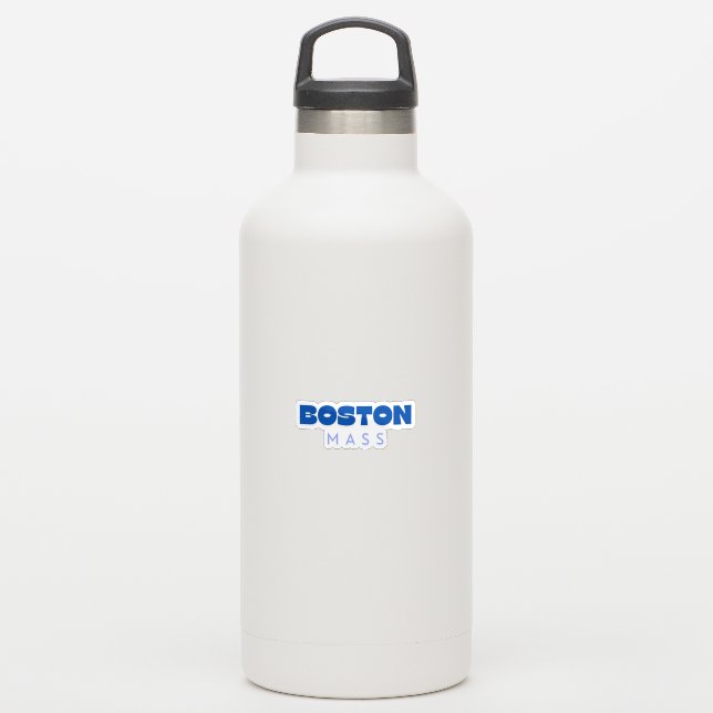 Boston Mass Aufkleber (Wassserflasche)