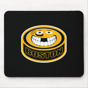 Boston Mass. Funny Kid Adult Puck Smile Face Gesch Mousepad