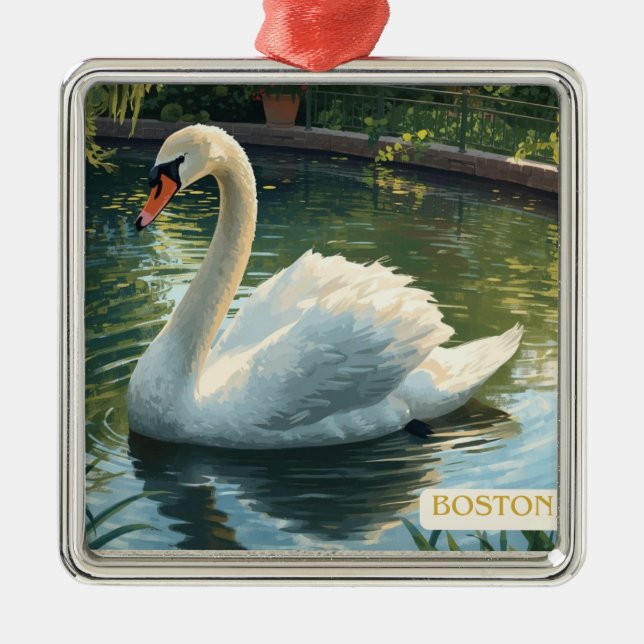 Boston, Mass. Public Garden Swan Ornament (Vorne)