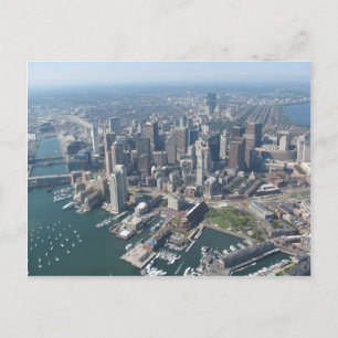 Boston Mass Skyline Postkarte