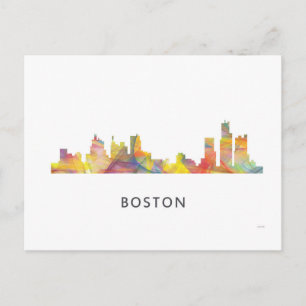 BOSTON MASS. SKYLINE WB1- POSTKARTE