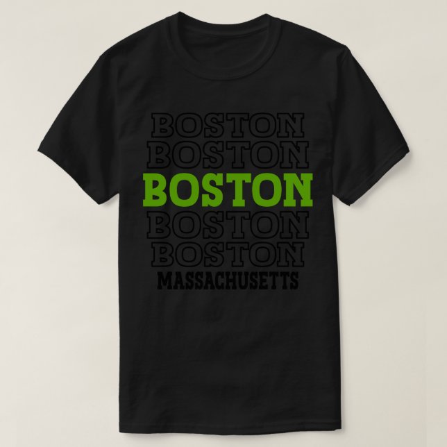 Boston Massachusetts 2 T-Shirt (Design vorne)