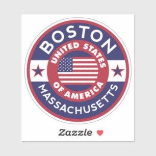 BOSTON, Massachusetts Aufkleber