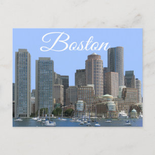 Boston, Massachusetts - Boston Hafen Post Card Postkarte