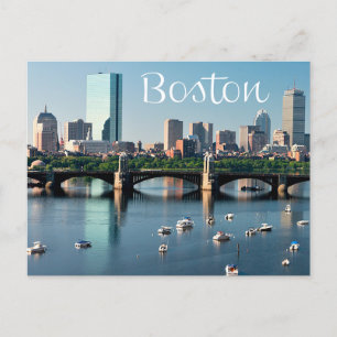 Boston, Massachusetts - Boston Skyline Post Card Postkarte