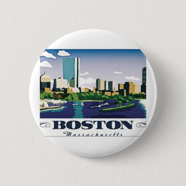 Boston, Massachusetts Button (Vorderseite)