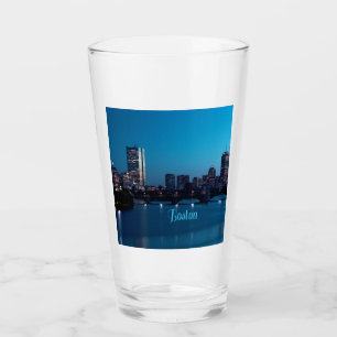 Boston Massachusetts City Skyline Glas