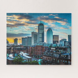 Boston Massachusetts City Skyline Travel Foto Puzzle