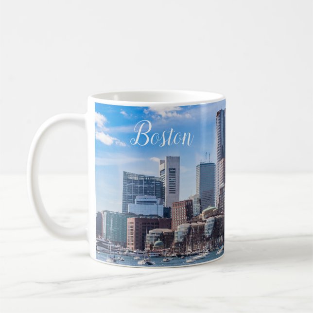 Boston Massachusetts Coffee Mug Waterfront Kaffeetasse (Links)