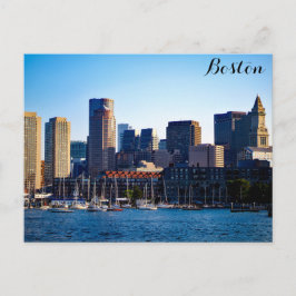 Boston Massachusetts Downtown City Skyline Postkarte