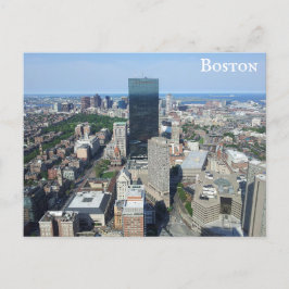 Boston Massachusetts Downtown City Skyline Travel Postkarte