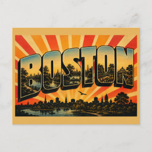 Boston Massachusetts Fluss Gärten Parks Kunst Postkarte