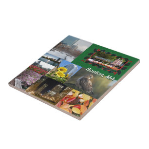 Boston, Massachusetts Foto Collage Fliese