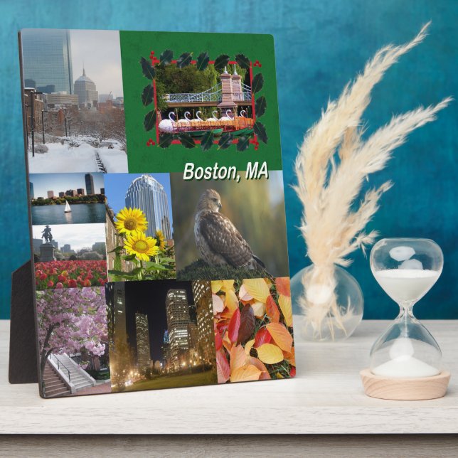 Boston, Massachusetts FotoCollage Fotoplatte (Seite)