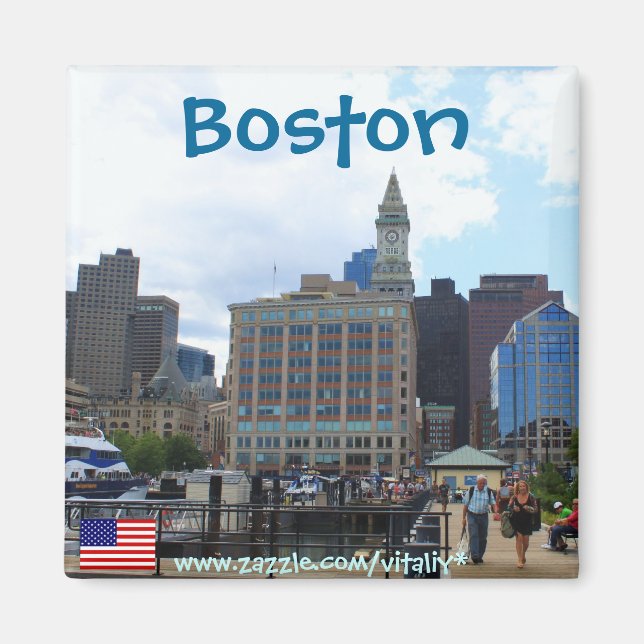 Boston Massachusetts Fotomagnet Magnet (Vorne)
