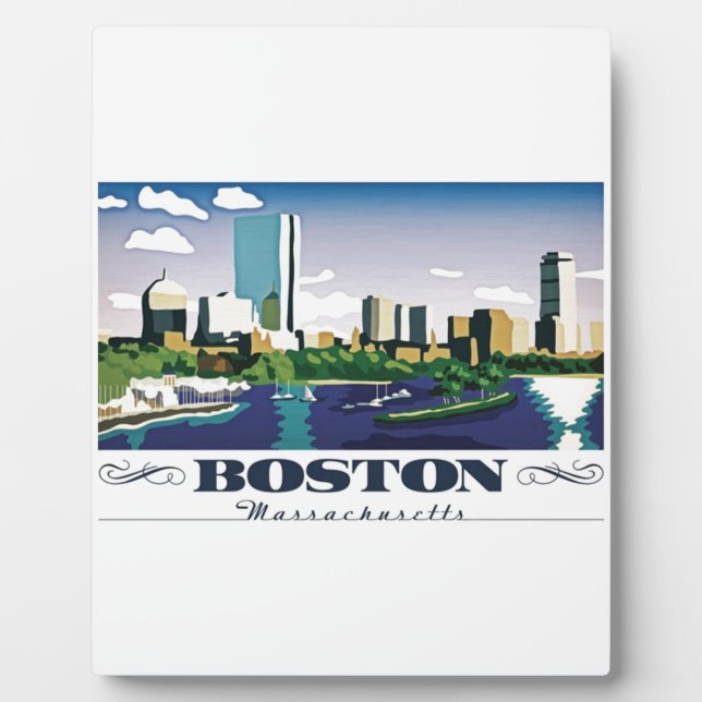 Boston, Massachusetts Fotoplatte (Vorderseite)
