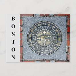 Boston Massachusetts Historic Freedom Trail Marker Postkarte