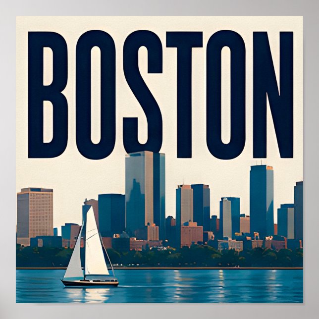 ⚓ Boston Massachusetts Historisch Poster (Vorne)