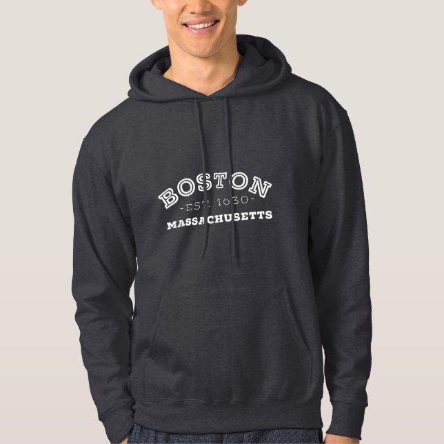 Boston Massachusetts Hoodie (Vorderseite)