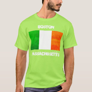 Boston Massachusetts Irische Flagge – Irischer Sto T-Shirt