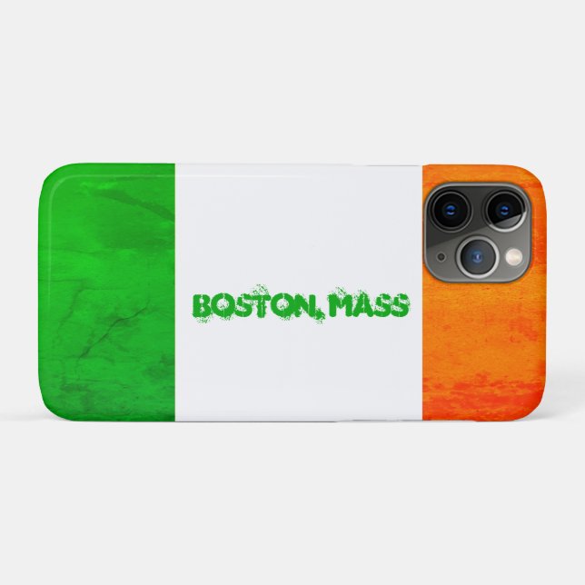 Boston Massachusetts Irisches Erbe – keltischer St Case-Mate iPhone Hülle (Rückseite (Horizontal))