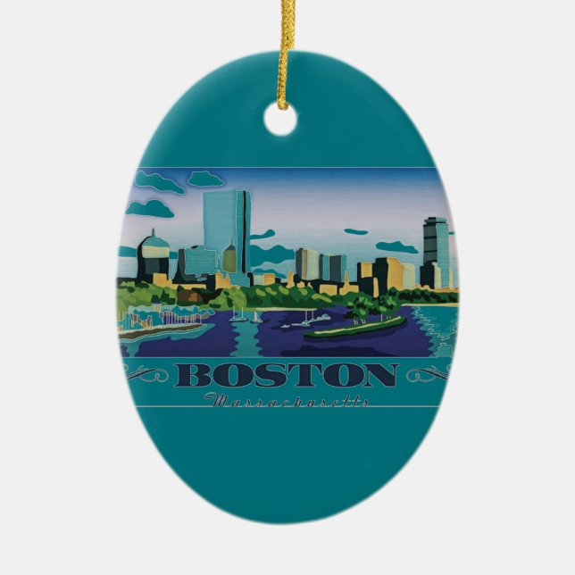 Boston, Massachusetts Keramikornament (Vorne)