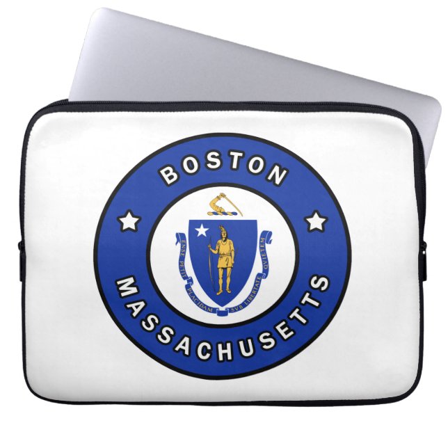 Boston Massachusetts Laptopschutzhülle (Vorderseite)