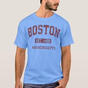 Boston Massachusetts MA Vintage Athletik Sportmode T-Shirt