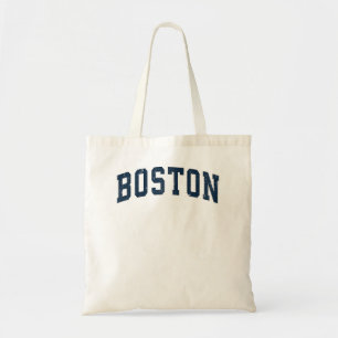 Boston Massachusetts MA Vintage Sportdesign Navy Tragetasche