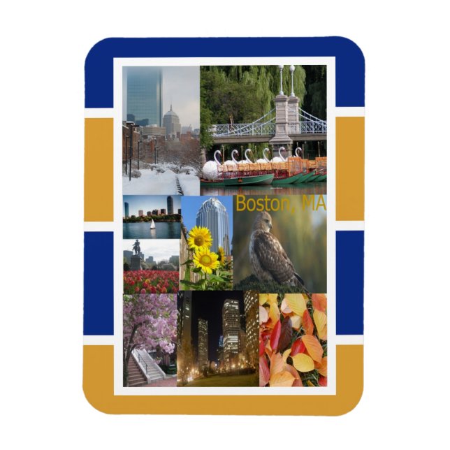 Boston, Massachusetts Magnet (Vertikal)
