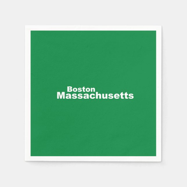 Boston, Massachusetts Paper Napkins Serviette (Vorderseite)