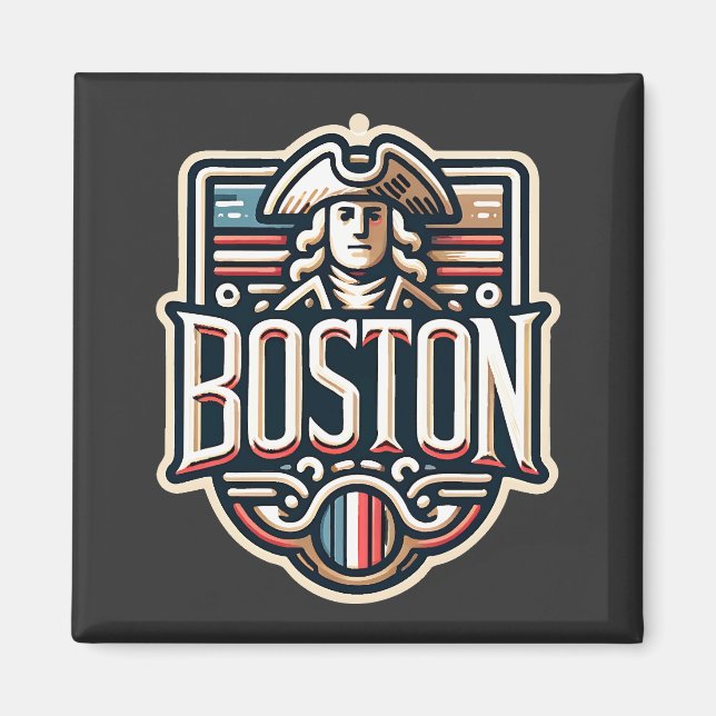 Boston Massachusetts Paul Revere Magnet (Vorne)