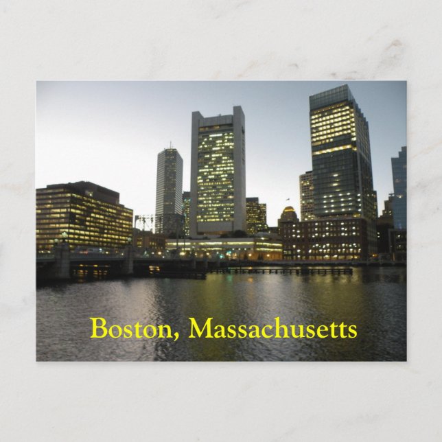 Boston Massachusetts Postcard Postkarte (Vorderseite)