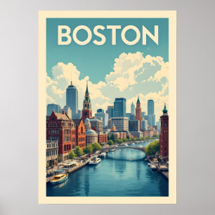 Boston Massachusetts Poster