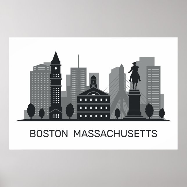Boston Massachusetts Poster (Vorne)