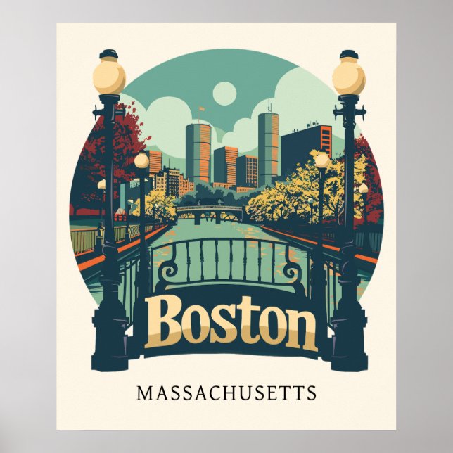 Boston Massachusetts Poster (Vorne)