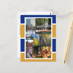 Boston, Massachusetts Postkarte