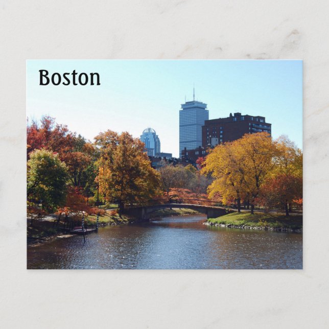 Boston Massachusetts Postkarte (Vorderseite)