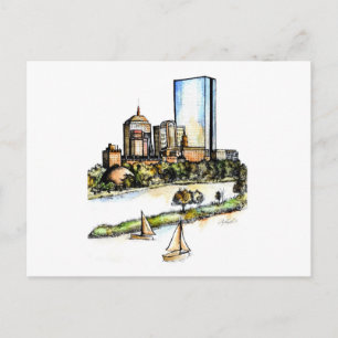 Boston, Massachusetts Postkarte