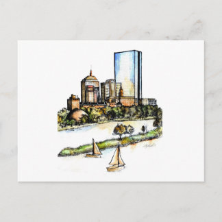 Boston, Massachusetts Postkarte