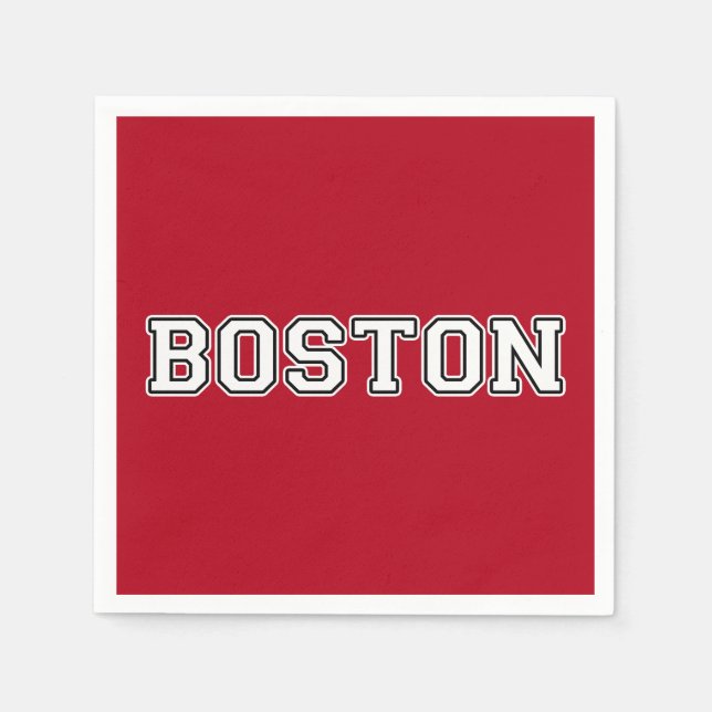 Boston Massachusetts Serviette (Vorderseite)