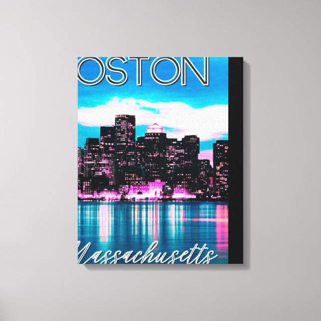 Boston Massachusetts Skyline Leinwanddruck (Vorderseite)